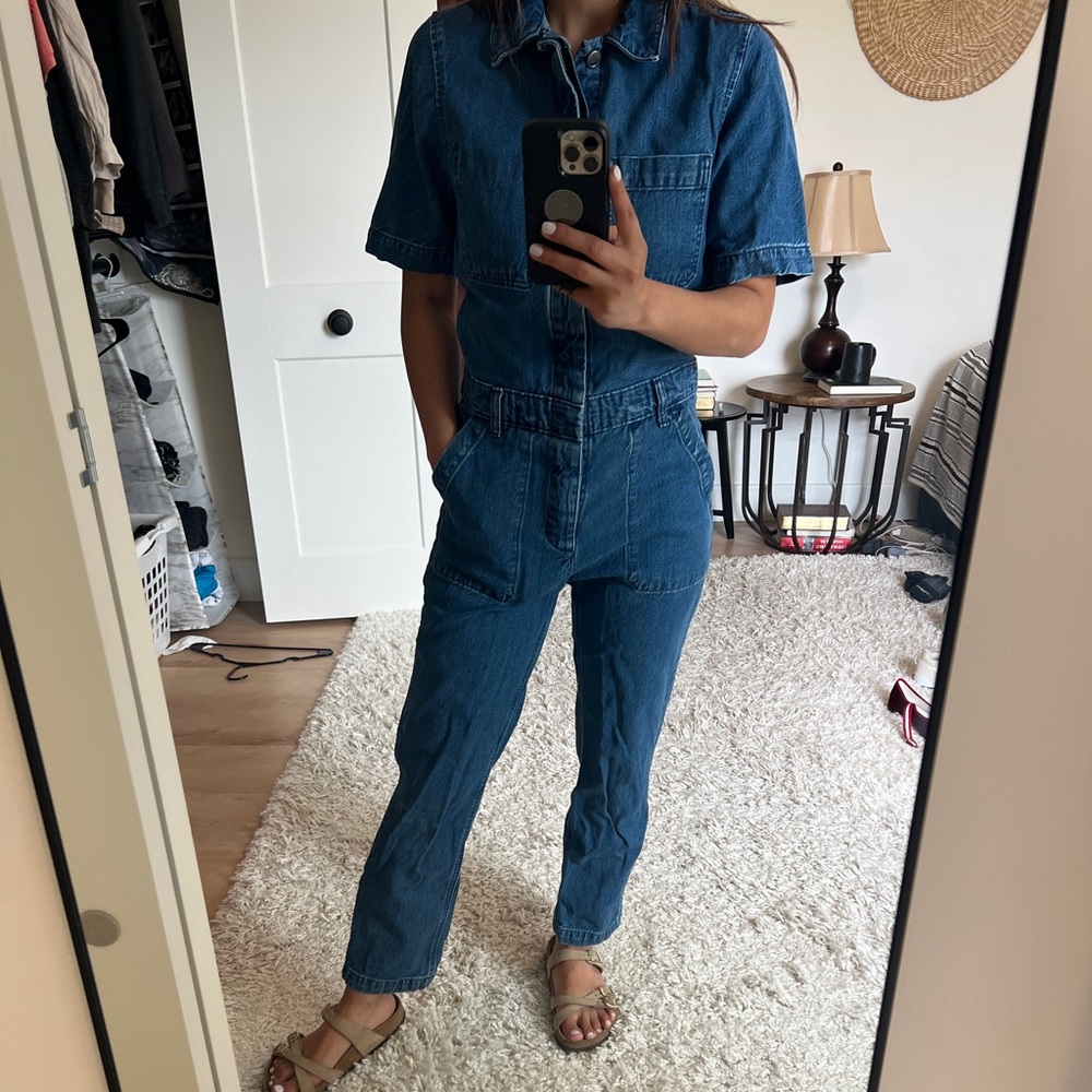 Everlane Indigo Blue Denim Jumpsuit